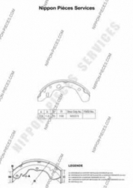 Тормозные колодки NPS M350A14