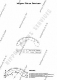 Тормозные колодки NPS M350A36