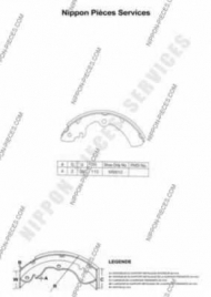 Тормозные колодки NPS S350I01