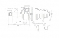 Шарнирный комплект ASHUKI MA-4051