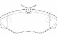 Комплект тормозных колодок WAGNER WBP23099A