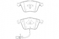 Комплект тормозных колодок WAGNER WBP23763A