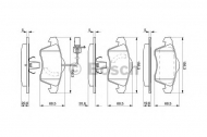 Комплект тормозных колодок BOSCH 0 986 424 537
