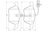 Комплект тормозных колодок BOSCH 0 986 424 777