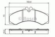 Комплект тормозных колодок BOSCH 0 986 424 832