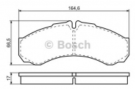 Комплект тормозных колодок BOSCH 0 986 424 833