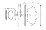 Комплект тормозных колодок BOSCH 0 986 460 957