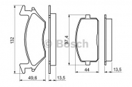 Комплект тормозных колодок BOSCH 0 986 460 985