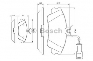 Комплект тормозных колодок BOSCH 0 986 461 115