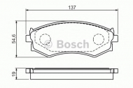 Комплект тормозных колодок BOSCH 0 986 461 139