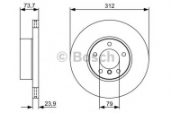 Тормозной диск BOSCH 0 986 479 381
