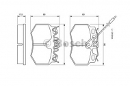 Комплект тормозных колодок BOSCH 0 986 490 800