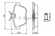 Комплект тормозных колодок BOSCH 0 986 494 020