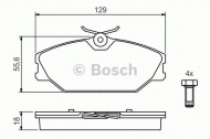 Комплект тормозных колодок BOSCH 0 986 494 024