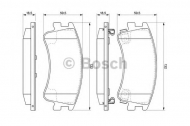 Комплект тормозных колодок BOSCH 0 986 494 079