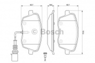 Комплект тормозных колодок BOSCH 0 986 494 105