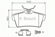 Комплект тормозных колодок BOSCH 0 986 494 192