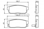 Комплект тормозных колодок BOSCH 0 986 494 223