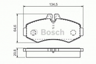 Комплект тормозных колодок BOSCH 0 986 494 451