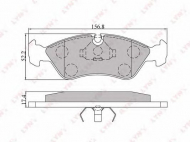 Комплект тормозных колодок LYNXauto BD-1402