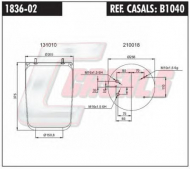 Баллон пневматической рессоры CASALS B1040