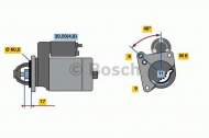 Стартер BOSCH 0 001 138 047