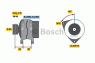 Генератор BOSCH 0 123 510 092