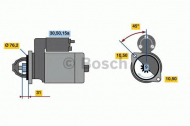 Стартер BOSCH 0 986 010 870