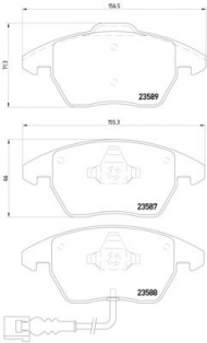 Комплект тормозных колодок HELLA PAGID 8DB 355 010-581