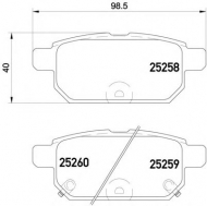Комплект тормозных колодок HELLA PAGID 8DB 355 015-871