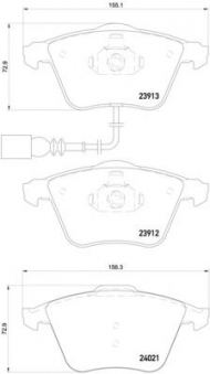 Комплект тормозных колодок HELLA PAGID 8DB 355 015-971