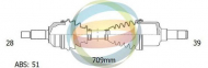 Вал ODM-MULTIPARTS 18-291071