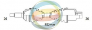 Вал ODM-MULTIPARTS 18-052040