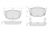 Комплект тормозных колодок PROCODIS FRANCE PF1414