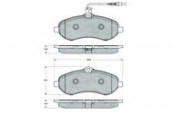 Комплект тормозных колодок PROCODIS FRANCE PF1483