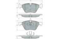 Комплект тормозных колодок PROCODIS FRANCE PF1509