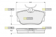 Комплект тормозных колодок STARLINE BD S307