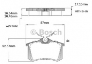 Комплект тормозных колодок BOSCH F 03B 150 218