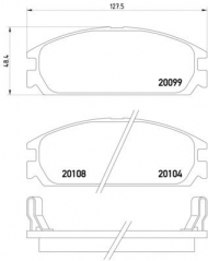 Комплект тормозных колодок TEXTAR 2009902