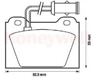 Комплект тормозных колодок BENDIX 571531B