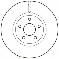 Тормозной диск BENDIX 562624BC