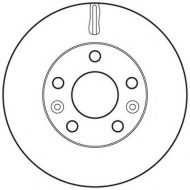 Тормозной диск BENDIX 562658BC