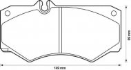 Комплект тормозных колодок BENDIX 571272B