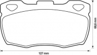 Комплект тормозных колодок BENDIX 571827B