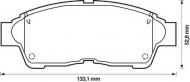 Комплект тормозных колодок BENDIX 572333B