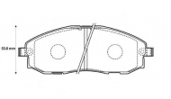 Комплект тормозных колодок BENDIX 572442B