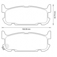 Комплект тормозных колодок BENDIX 572603B