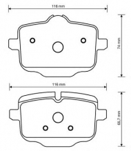 Комплект тормозных колодок BENDIX 573353B