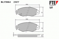 Комплект тормозных колодок FTE BL1769A4