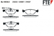 Комплект тормозных колодок FTE BL1893A2